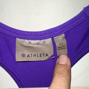 (XS) Athleta Purple Racerback peep hole Performance Tank